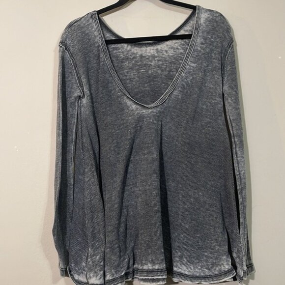 Free People Grey Thermal - Picture 4 of 6